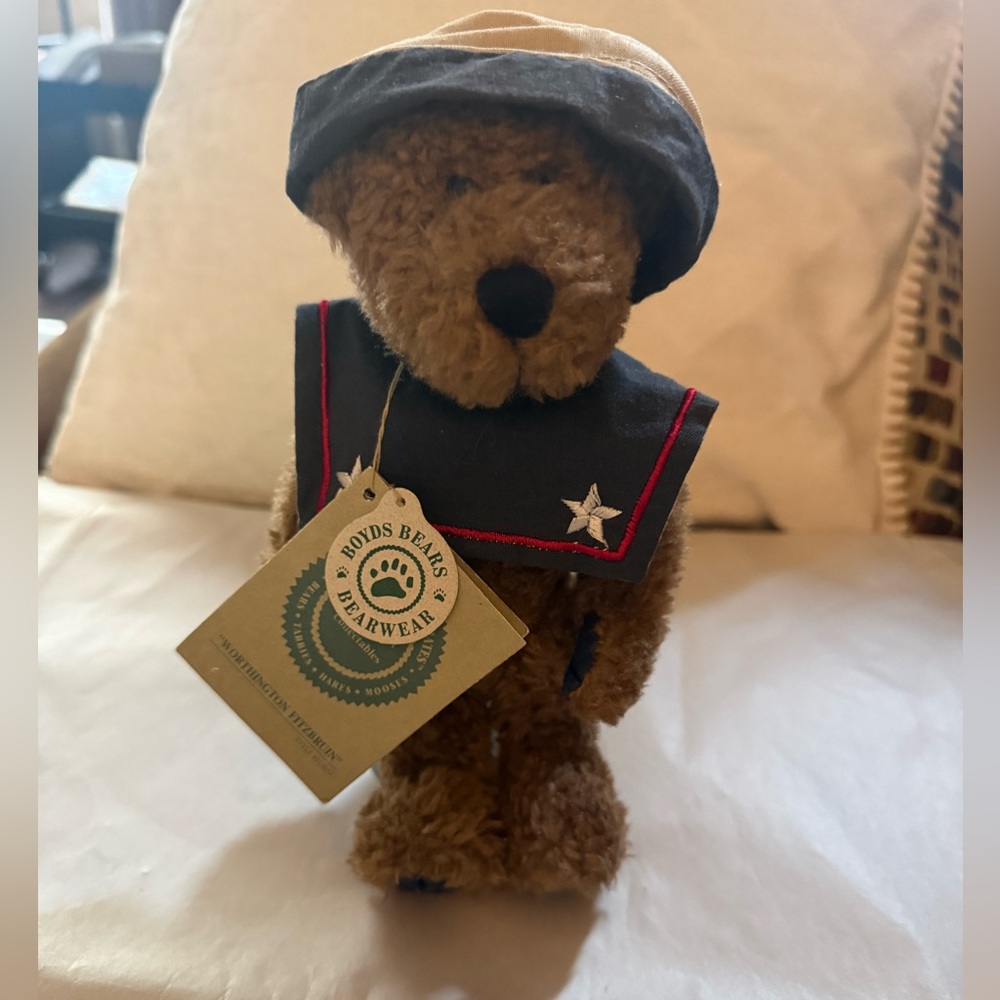 Vintage Boyd's Bears "Worthington Fitzbruin" Sailor Suit/Hat 1995 9" Jointed